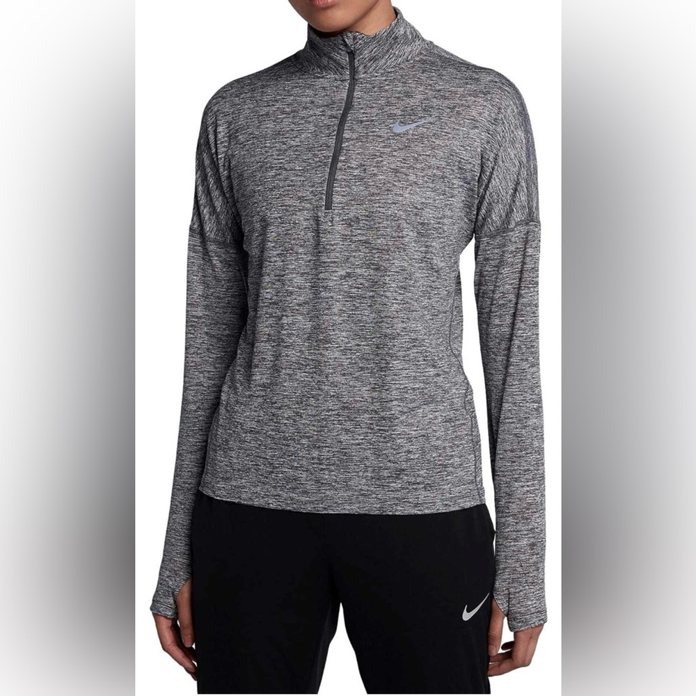 NIKE Womens Dry Element 1/2 Zip Running Top Size Small